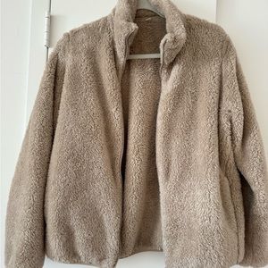 Fluffy Yarn Fleece Full-Zip Jacket